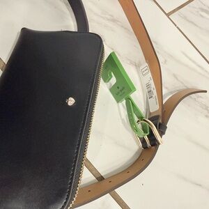 Kate Spade Black and Tan Crossbody Bag